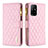 Custodia Portafoglio In Pelle Cover con Supporto B12F per Oppo F19 Pro+ Plus 5G Oro Rosa