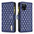 Custodia Portafoglio In Pelle Cover con Supporto B12F per Oppo Find X5 5G Blu