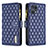 Custodia Portafoglio In Pelle Cover con Supporto B12F per Oppo Find X5 Pro 5G Blu