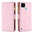 Custodia Portafoglio In Pelle Cover con Supporto B12F per Realme C21 Oro Rosa