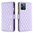 Custodia Portafoglio In Pelle Cover con Supporto B12F per Realme C31 Viola