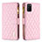 Custodia Portafoglio In Pelle Cover con Supporto B12F per Samsung Galaxy A02s Oro Rosa