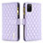 Custodia Portafoglio In Pelle Cover con Supporto B12F per Samsung Galaxy A02s Viola