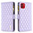 Custodia Portafoglio In Pelle Cover con Supporto B12F per Samsung Galaxy A03 Viola