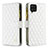 Custodia Portafoglio In Pelle Cover con Supporto B12F per Samsung Galaxy A12 Nacho Bianco