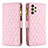 Custodia Portafoglio In Pelle Cover con Supporto B12F per Samsung Galaxy A13 4G Oro Rosa