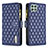 Custodia Portafoglio In Pelle Cover con Supporto B12F per Samsung Galaxy A22 5G Blu