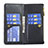 Custodia Portafoglio In Pelle Cover con Supporto B12F per Samsung Galaxy A22s 5G
