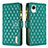 Custodia Portafoglio In Pelle Cover con Supporto B12F per Samsung Galaxy A23 5G SC-56C Verde