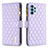 Custodia Portafoglio In Pelle Cover con Supporto B12F per Samsung Galaxy A32 4G Viola