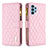 Custodia Portafoglio In Pelle Cover con Supporto B12F per Samsung Galaxy A32 5G Oro Rosa