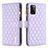 Custodia Portafoglio In Pelle Cover con Supporto B12F per Samsung Galaxy A41 Viola