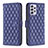 Custodia Portafoglio In Pelle Cover con Supporto B12F per Samsung Galaxy A52 4G Blu