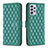 Custodia Portafoglio In Pelle Cover con Supporto B12F per Samsung Galaxy A52 4G Verde