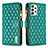 Custodia Portafoglio In Pelle Cover con Supporto B12F per Samsung Galaxy A53 5G Verde