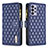 Custodia Portafoglio In Pelle Cover con Supporto B12F per Samsung Galaxy A72 4G Blu