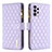 Custodia Portafoglio In Pelle Cover con Supporto B12F per Samsung Galaxy A72 4G Viola