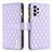 Custodia Portafoglio In Pelle Cover con Supporto B12F per Samsung Galaxy A72 5G Viola