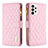 Custodia Portafoglio In Pelle Cover con Supporto B12F per Samsung Galaxy A73 5G Oro Rosa