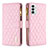 Custodia Portafoglio In Pelle Cover con Supporto B12F per Samsung Galaxy F23 5G Oro Rosa