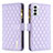 Custodia Portafoglio In Pelle Cover con Supporto B12F per Samsung Galaxy F23 5G Viola