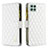 Custodia Portafoglio In Pelle Cover con Supporto B12F per Samsung Galaxy F42 5G Bianco