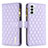 Custodia Portafoglio In Pelle Cover con Supporto B12F per Samsung Galaxy M23 5G Viola