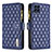 Custodia Portafoglio In Pelle Cover con Supporto B12F per Samsung Galaxy M53 5G Blu