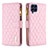 Custodia Portafoglio In Pelle Cover con Supporto B12F per Samsung Galaxy M53 5G Oro Rosa