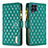 Custodia Portafoglio In Pelle Cover con Supporto B12F per Samsung Galaxy M53 5G Verde