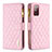 Custodia Portafoglio In Pelle Cover con Supporto B12F per Samsung Galaxy S20 FE 4G Oro Rosa