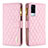 Custodia Portafoglio In Pelle Cover con Supporto B12F per Vivo Y53s 4G Oro Rosa