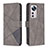 Custodia Portafoglio In Pelle Cover con Supporto B12F per Xiaomi Mi 12S 5G Grigio