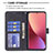 Custodia Portafoglio In Pelle Cover con Supporto B12F per Xiaomi Mi 12X 5G