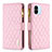 Custodia Portafoglio In Pelle Cover con Supporto B12F per Xiaomi Poco C51 Oro Rosa