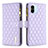 Custodia Portafoglio In Pelle Cover con Supporto B12F per Xiaomi Poco C51 Viola