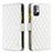 Custodia Portafoglio In Pelle Cover con Supporto B12F per Xiaomi POCO M3 Pro 5G Bianco