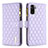 Custodia Portafoglio In Pelle Cover con Supporto B12F per Xiaomi Poco M5S Viola