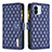 Custodia Portafoglio In Pelle Cover con Supporto B12F per Xiaomi Redmi A1 Blu