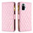 Custodia Portafoglio In Pelle Cover con Supporto B12F per Xiaomi Redmi Note 10 Pro 4G Oro Rosa