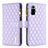 Custodia Portafoglio In Pelle Cover con Supporto B12F per Xiaomi Redmi Note 10 Pro 4G Viola