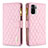 Custodia Portafoglio In Pelle Cover con Supporto B12F per Xiaomi Redmi Note 11 SE India 4G Oro Rosa