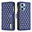 Custodia Portafoglio In Pelle Cover con Supporto B12F per Xiaomi Redmi Note 12 Turbo 5G Blu