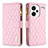 Custodia Portafoglio In Pelle Cover con Supporto B12F per Xiaomi Redmi Note 13 Pro+ Plus 5G Oro Rosa