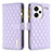 Custodia Portafoglio In Pelle Cover con Supporto B12F per Xiaomi Redmi Note 13 Pro+ Plus 5G Viola