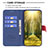 Custodia Portafoglio In Pelle Cover con Supporto B13F per Oppo Find X5 Lite 5G