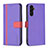 Custodia Portafoglio In Pelle Cover con Supporto B13F per Samsung Galaxy A13 5G Viola