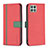 Custodia Portafoglio In Pelle Cover con Supporto B13F per Samsung Galaxy A22s 5G Rosso