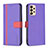 Custodia Portafoglio In Pelle Cover con Supporto B13F per Samsung Galaxy A33 5G Viola