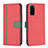 Custodia Portafoglio In Pelle Cover con Supporto B13F per Samsung Galaxy S20 5G Rosso